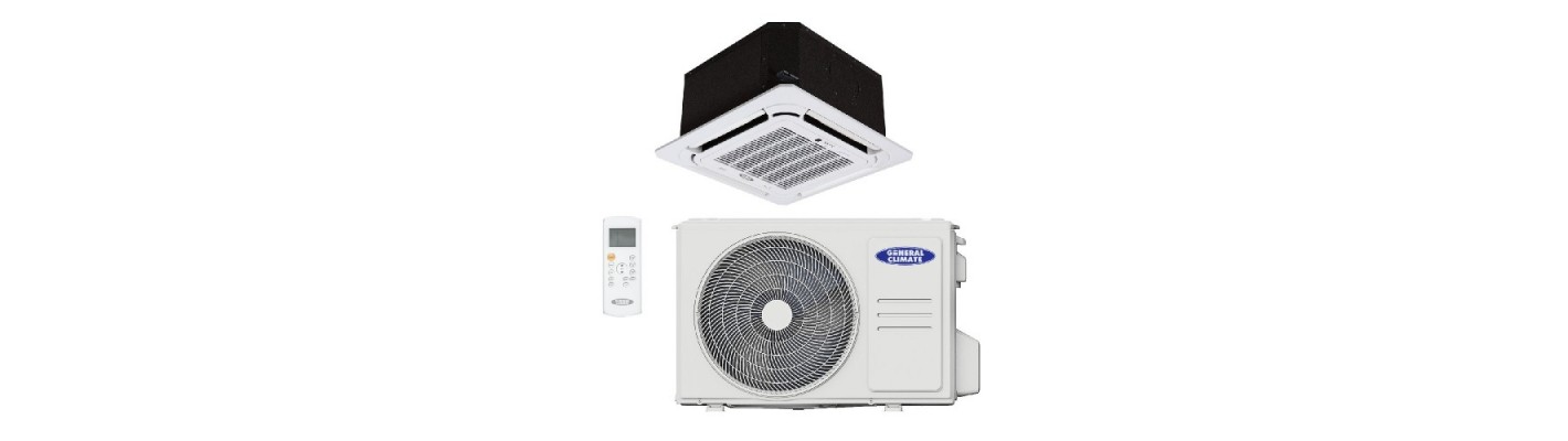 GENERAL CLIMATE GC-4C12HRN2(c): особенности компактной кассетной сплит-системы
