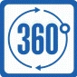 Круговое 360 градусов воздухораспределение
