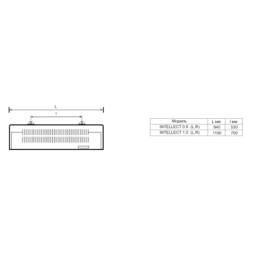 Тепловая завеса GENERAL CLIMATE MINI LM208E06 NERG (INTELLECT 0.8L (6KW)) 14000R0BLP13PI