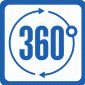 Круговое 360 градусов воздухораспределение